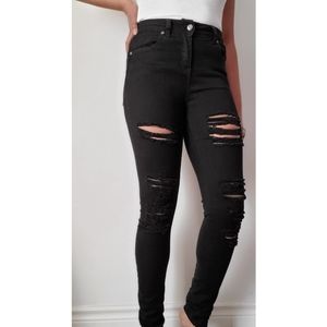 Distressed Black jeans